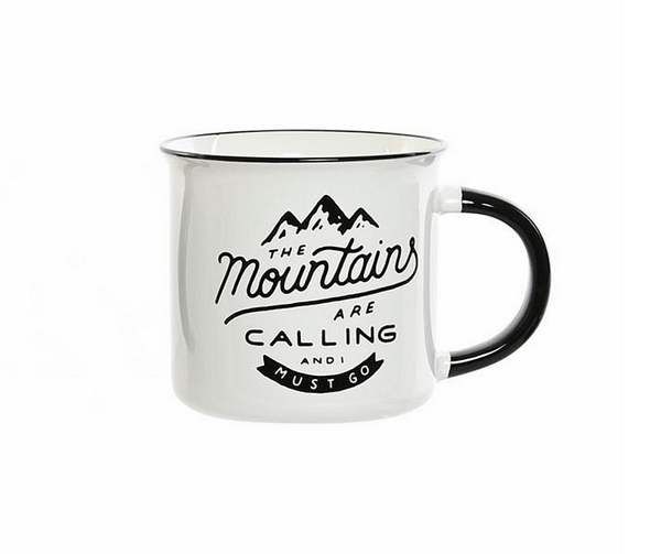 Порцеланови чаша с надпис "The Mountains are calling and I must go" 340мл