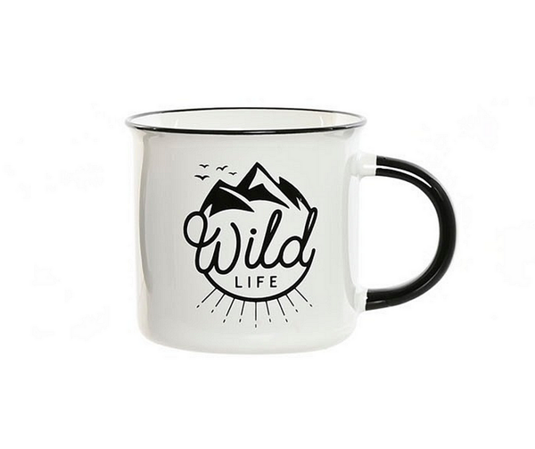 Порцеланови чаша с надпис "Wild Life" 340мл