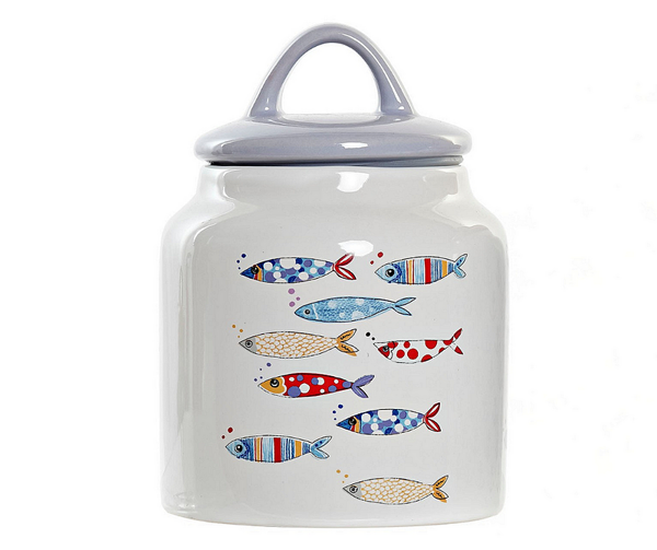 Буркан за съхранение с рибки 2л, 11х11х16см Буркан за съхранение с рибки 2л, 11х11х16см