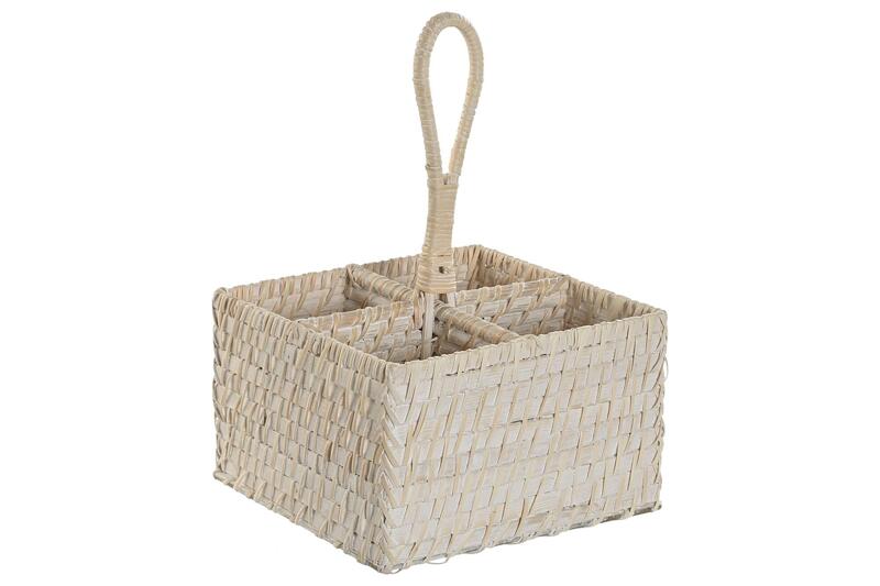 Органайзер за прибори от ратан, 19х19х27см