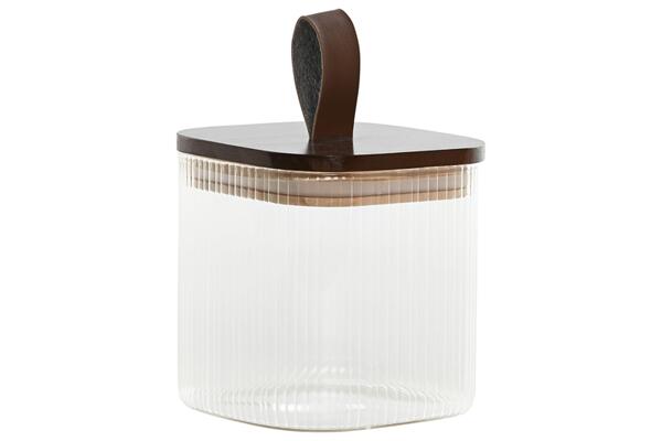 Буркан за съхранение, акация и стъкло, 650мл, 10,2х10,2х11 см Буркан за съхранение, акация и стъкло, 650мл, 10,2х10,2х11 см