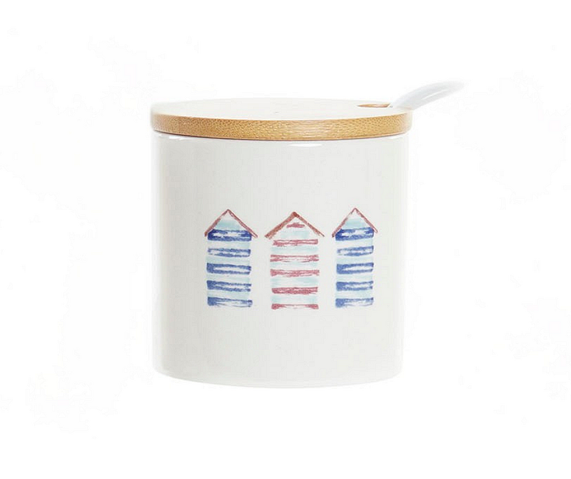 Малко бурканче с цветна щампа 175мл, доломит и бамбук