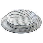 Порцеланов сервиз за хранене STRIPES BLUE, 18 части