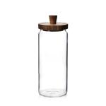 Буркан за съхранение Mondex, стъкло и акация 1350мл