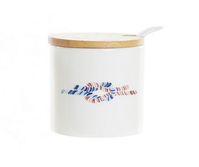 Малко бурканче с цветна щампа 175мл, доломит и бамбук