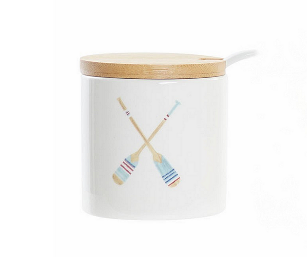 Малко бурканче с цветна щампа 175мл, доломит и бамбук Малко бурканче с цветна щампа 175мл, доломит и бамбук