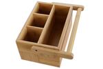 Органайзер за прибори от бамбук, 27х16,5х11,5см