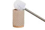Четка за тоалетна с релеф, бежова 9х9х37см