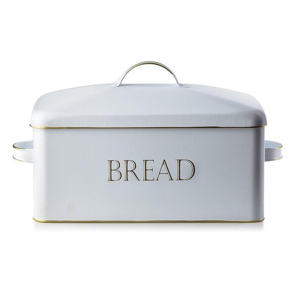 Метална кутия за хляб с дръжки Mondex SANDY VINTAGE,бяла