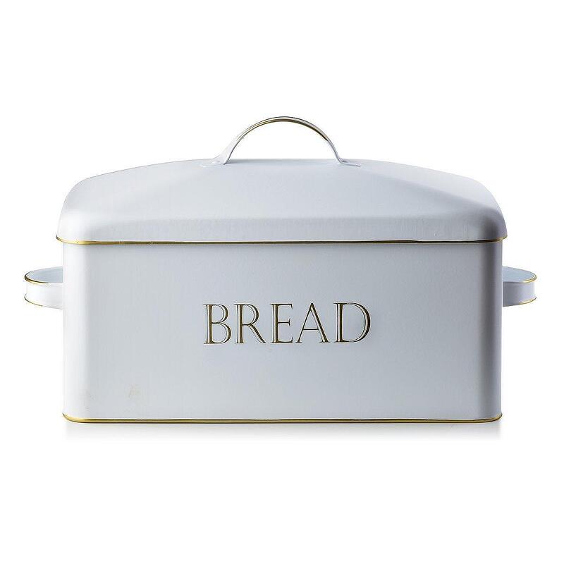 Метална кутия за хляб с дръжки Mondex SANDY VINTAGE,бяла