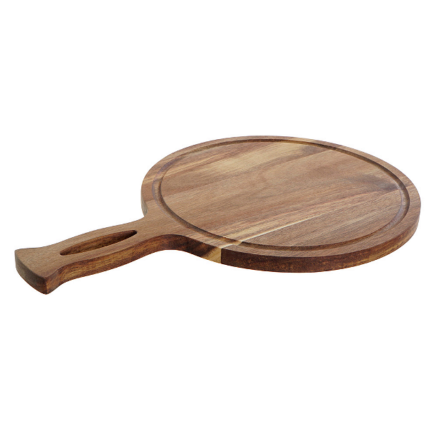 Кръгла дъска за рязане от акация, 26х39х1,5см Кръгла дъска за рязане от акация, 26х39х1,5см