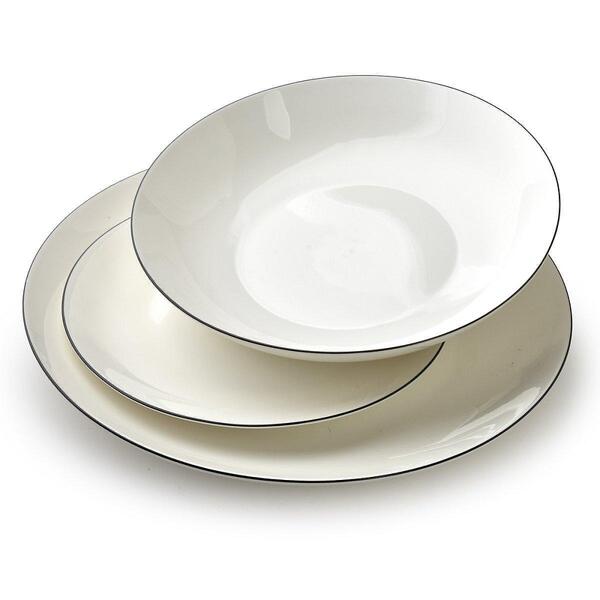 Порцеланов сервиз за хранене Mondex LEA SIMPLE 18 части, бял