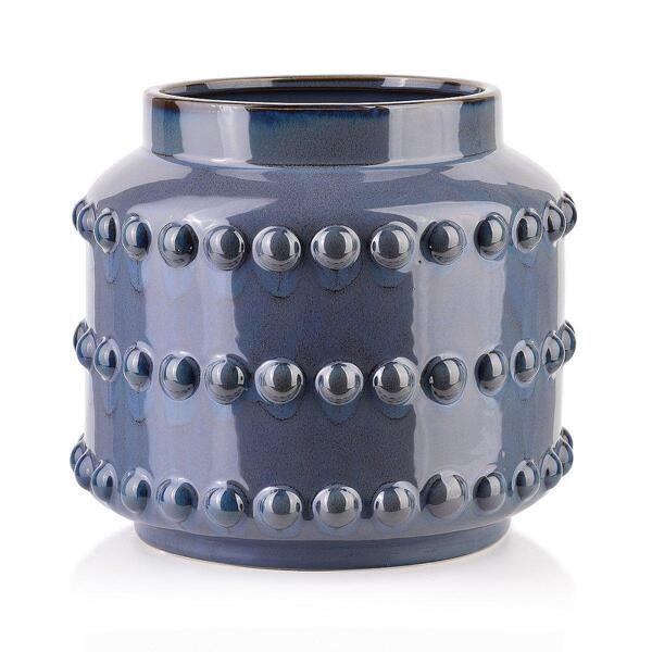 Керамична ваза Mondex MIGLIORE, 21.5х21.5х19.5см, синя Керамична ваза Mondex MIGLIORE, 21.5х21.5х19.5см, синя