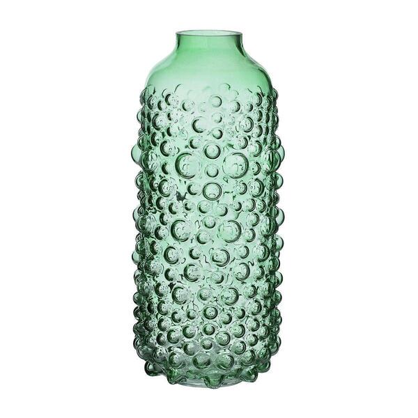 Стъклена ваза Mondex SERENITE, Ø13х31см, зелена Стъклена ваза Mondex SERENITE, Ø13х31см, зелена