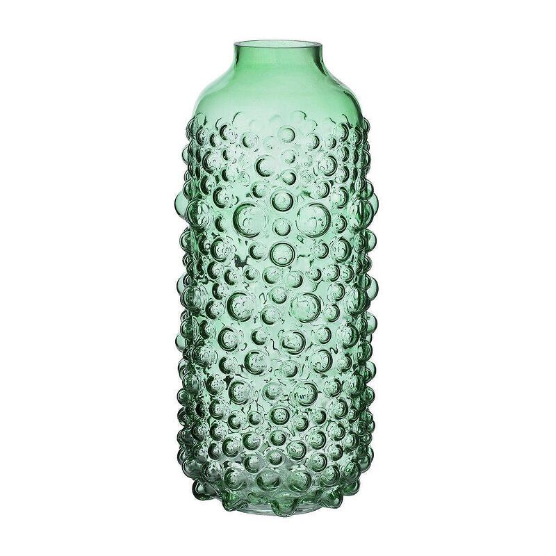 Стъклена ваза Mondex SERENITE, Ø13х31см, зелена