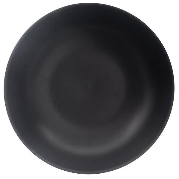 Керамична дълбока чиния за хранене, Ø20.5 см, 800 мл, черна