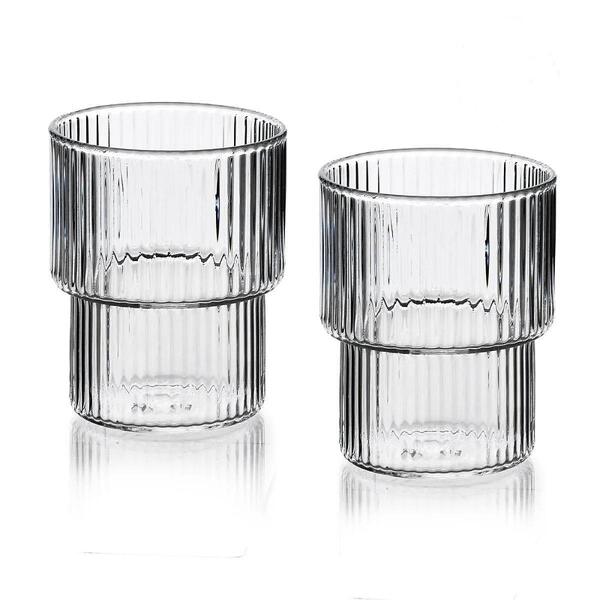 Комплект чаши за вода от боросиликатно стъкло 320мл, 4 броя