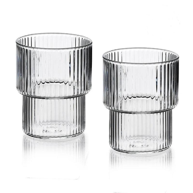 Комплект чаши за вода от боросиликатно стъкло 320мл, 4 броя