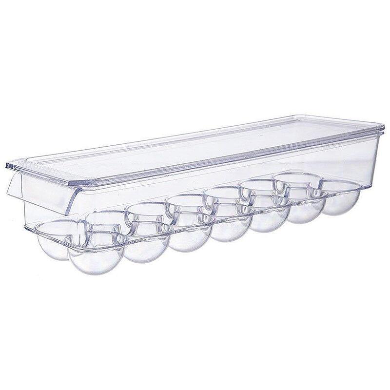 Пластмасова кутия за яйца за хладилник, 14 отделения