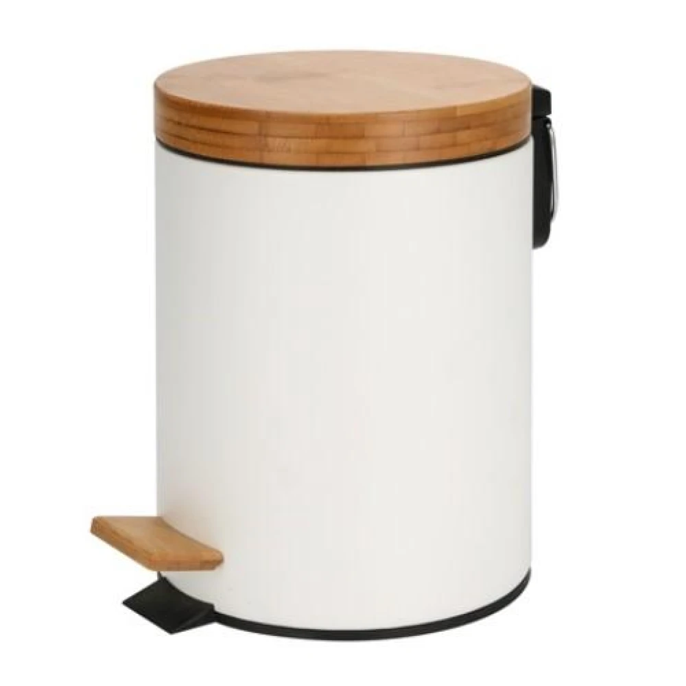 Кош за отпадъци с педал 12л HORECANO бял