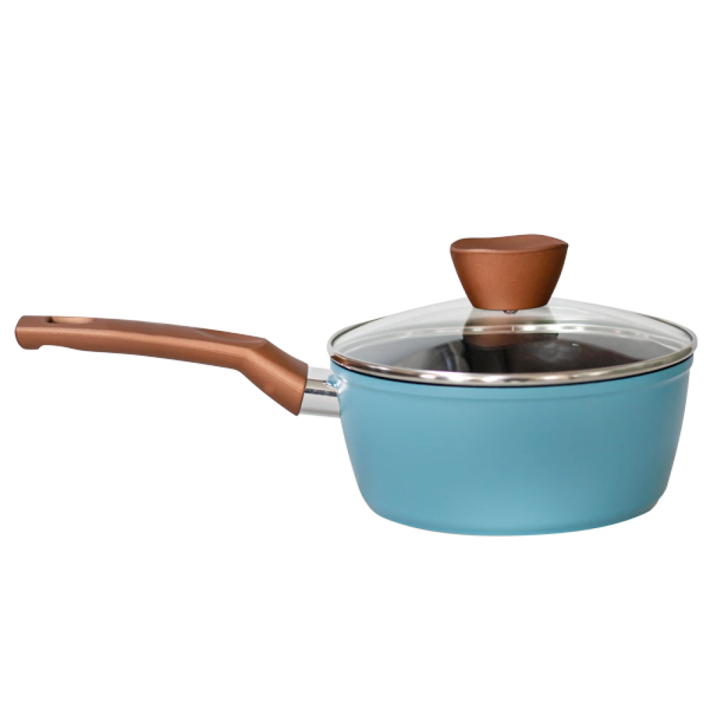 Касерола с капак, алуминий Ø18см синя Horecano Касерола с капак, алуминий Ø18см синя Horecano