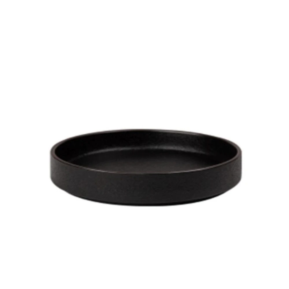 Керамична чиния с борд Ø10x2.5cm HORECANO, черна