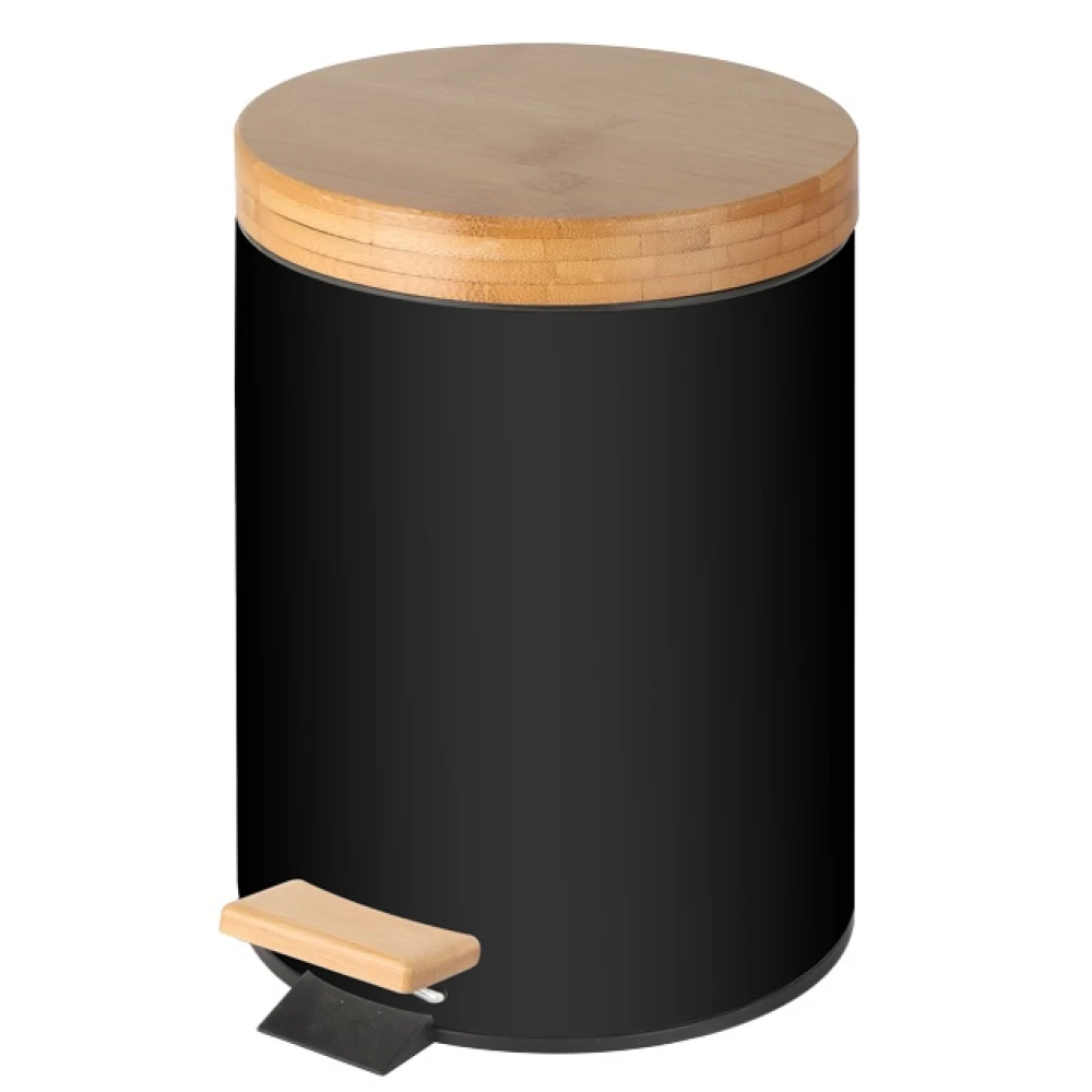 Кош за отпадъци с педал 12л, HORECANO черен