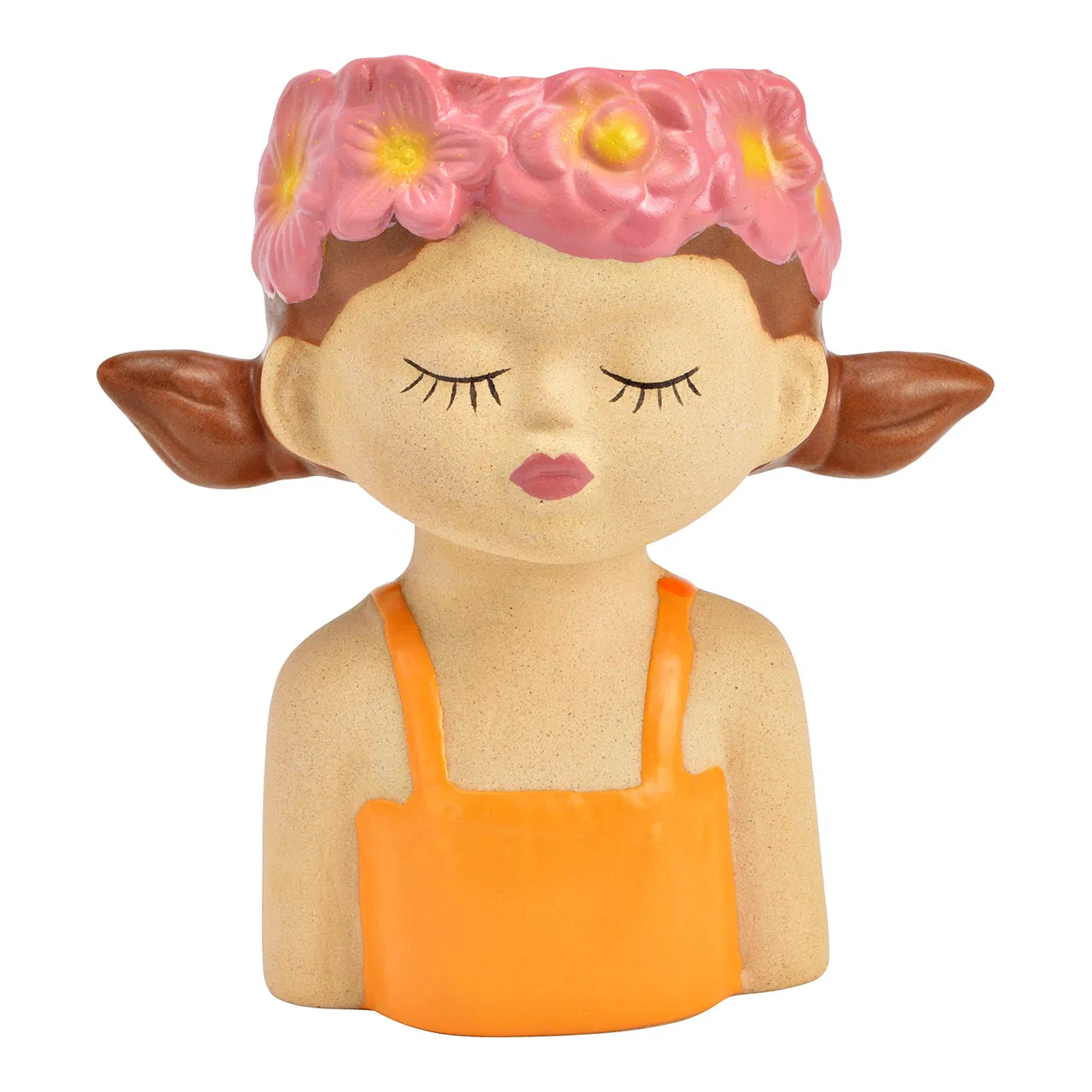 Декоративна саксия момиче, 11х7х12см