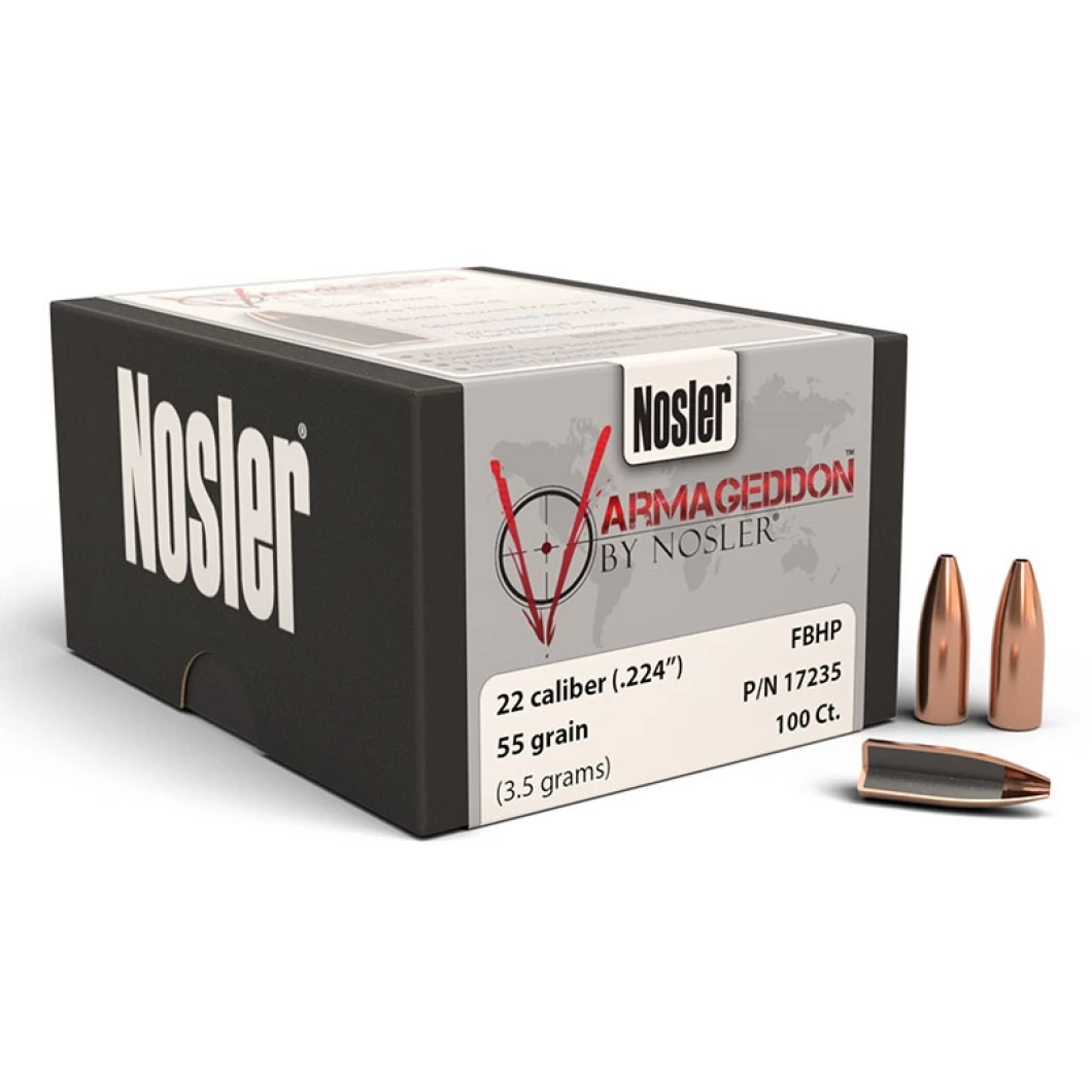 Куршуми Nosler - Калибър . 22-.224, Varmagedon, 3.6g/55gr