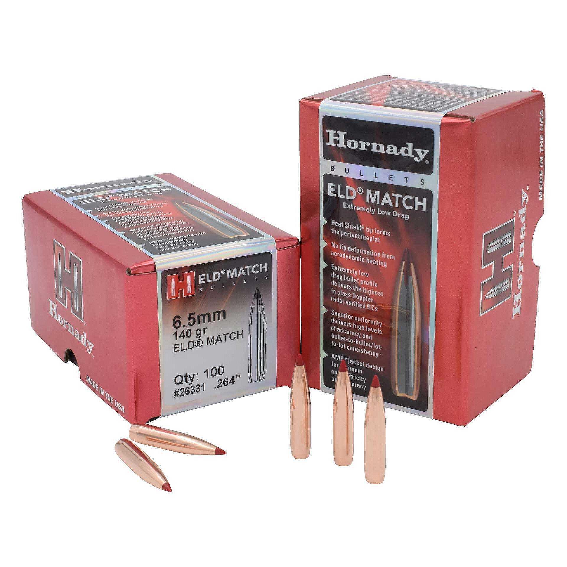 Куршуми Hornady кал. 6.5 .264 ELD Match - 140gr