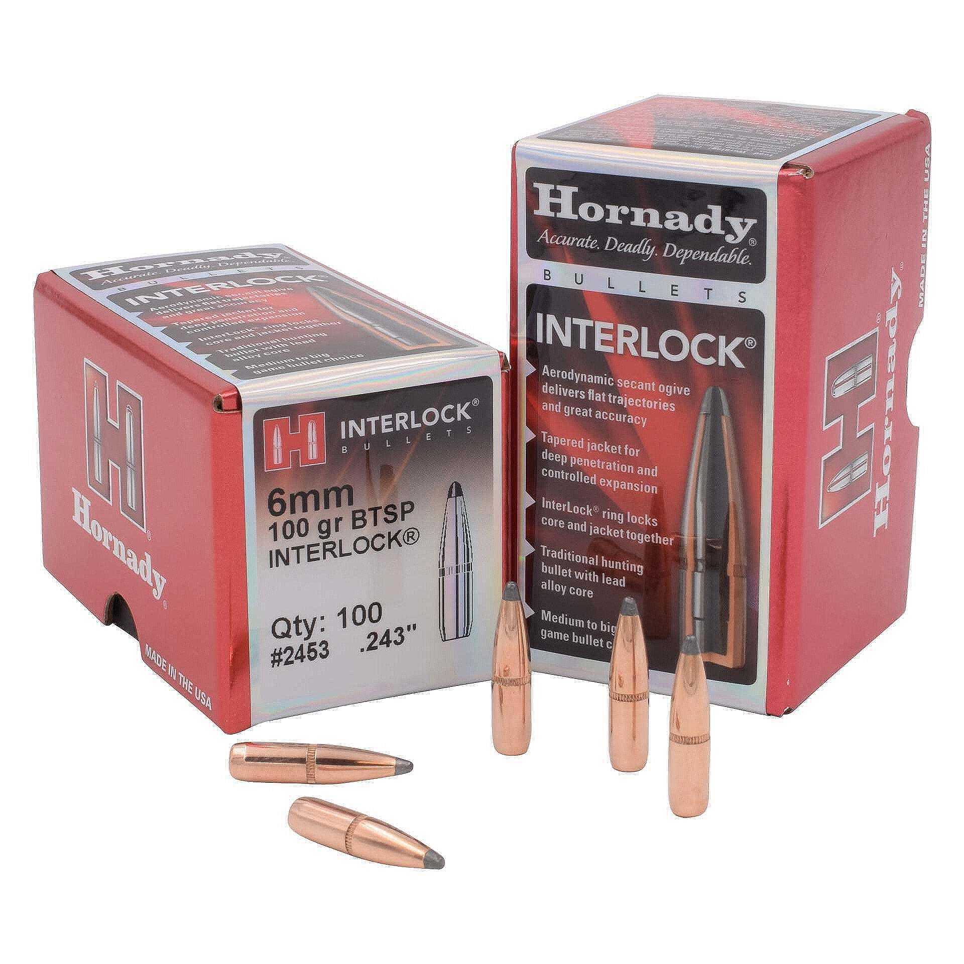 Куршуми Hornady кал. 6mm .243 BTSP 6.5g/100gr