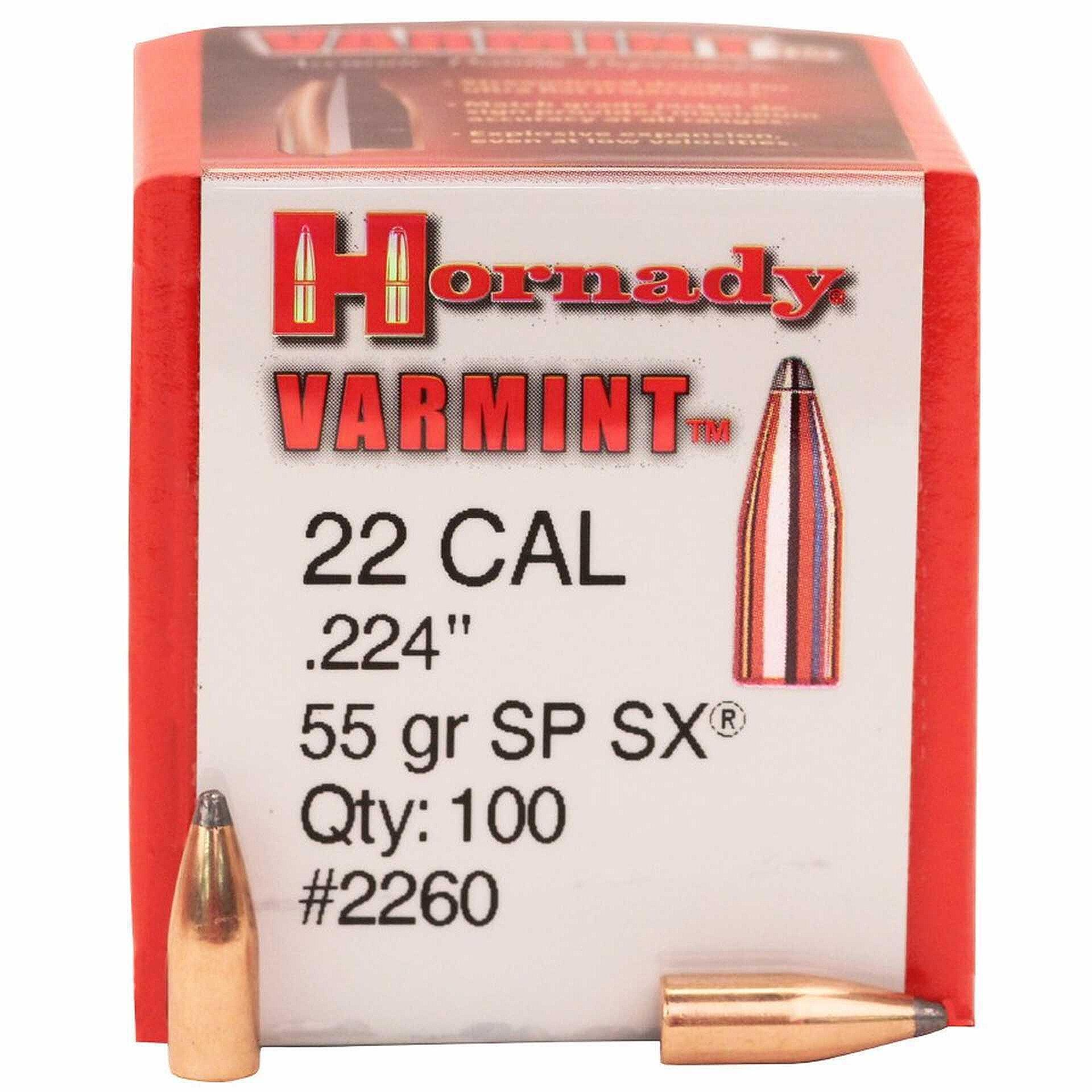 Куршуми Hornady кал. 22. 224 SP 3,6G 55Gr.