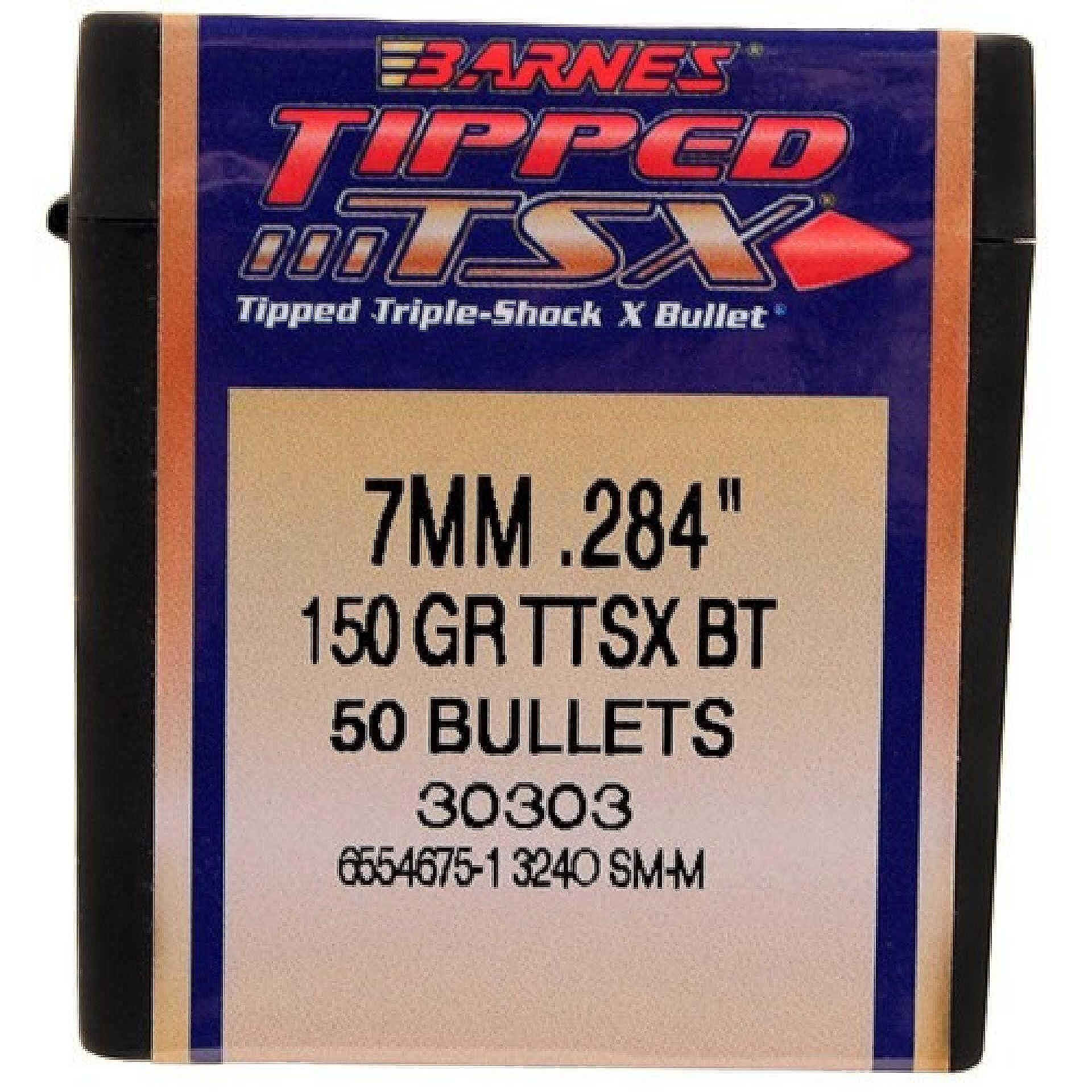 Куршуми Barnes 7mm/.284 TTSX BT - 9.72g/150gr.