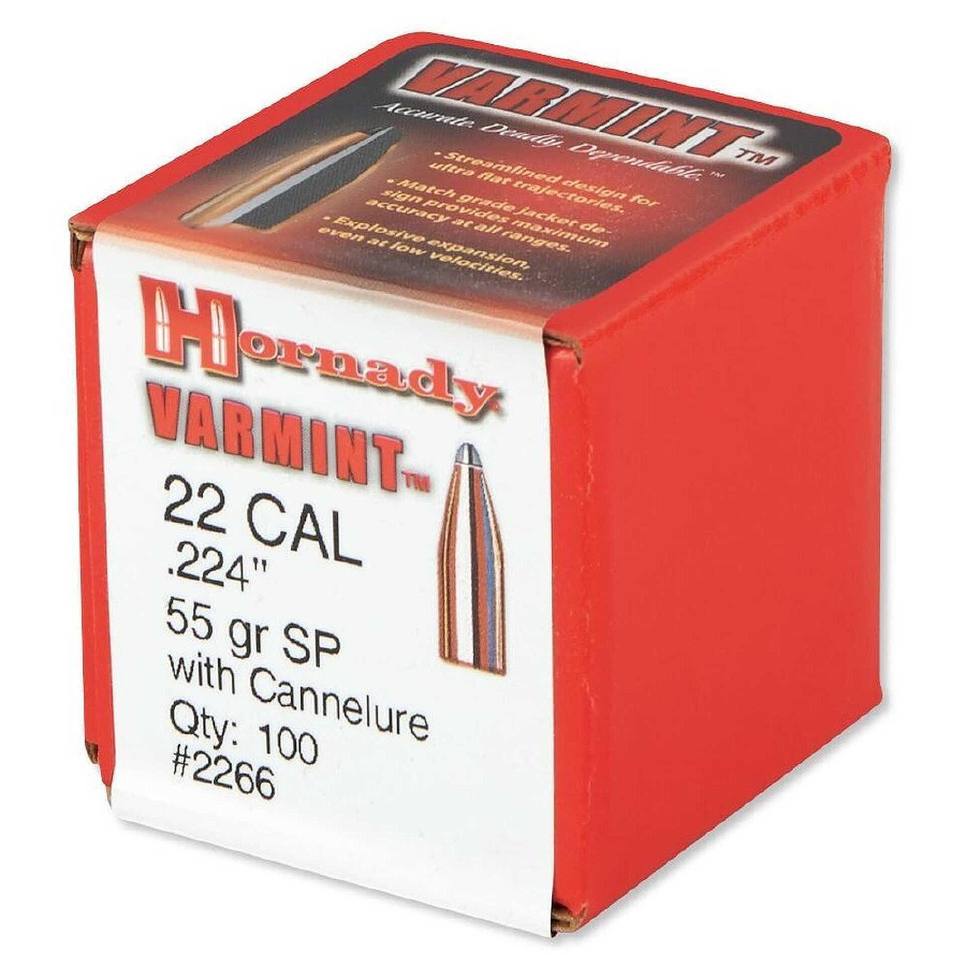 Куршуми Hornady кал. 22. 224 SP W/C 3,6G 55Gr.