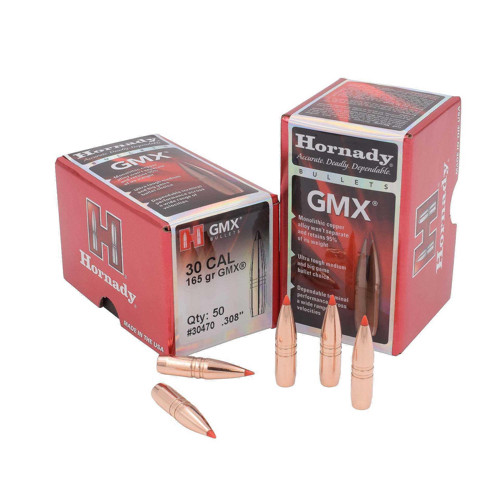 Куршуми Hornady - кал.30, GMX, 10.7g/165gr