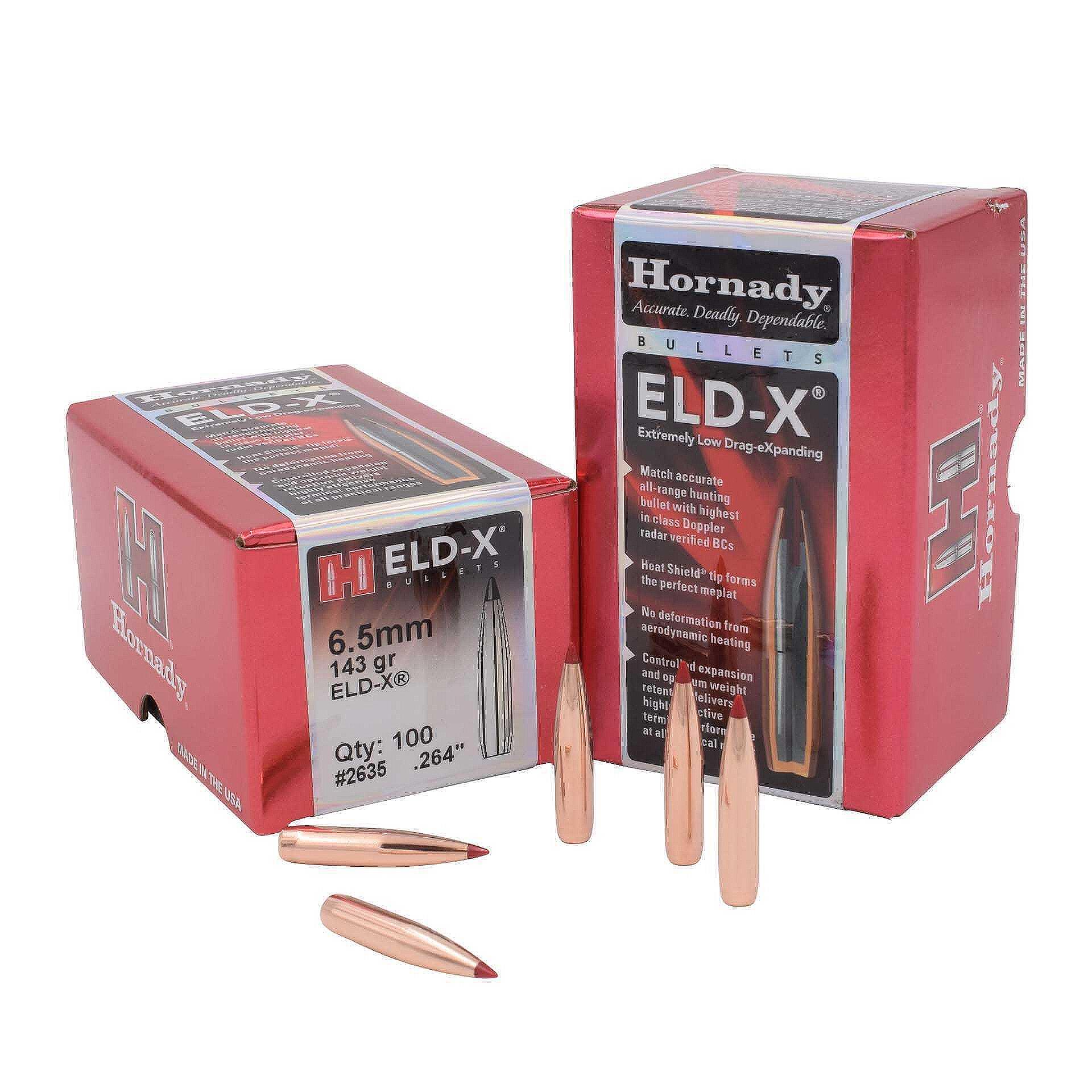 Куршуми Hornady - кал.6.5mm, ELD-X, 143gr