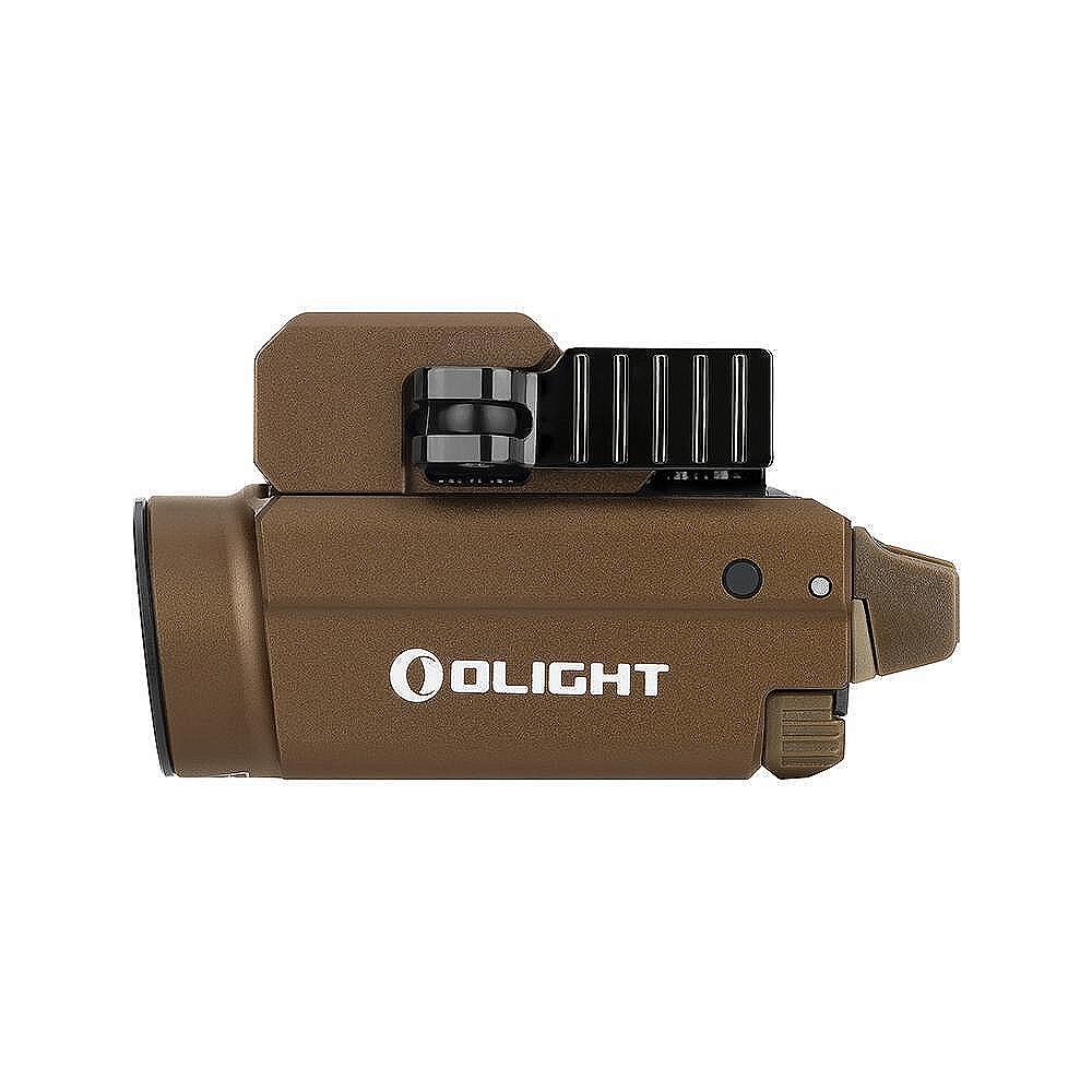 Пистолетен фенер Olight с лазер - Baldr S, Desert Tan, 800lm.