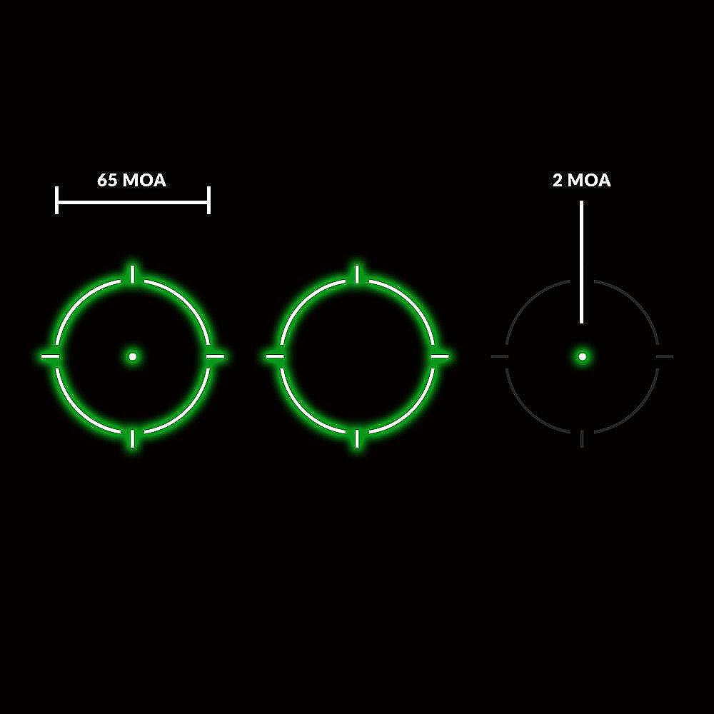 Бързомер Holosun - AEMS, Green, 2-65MOA