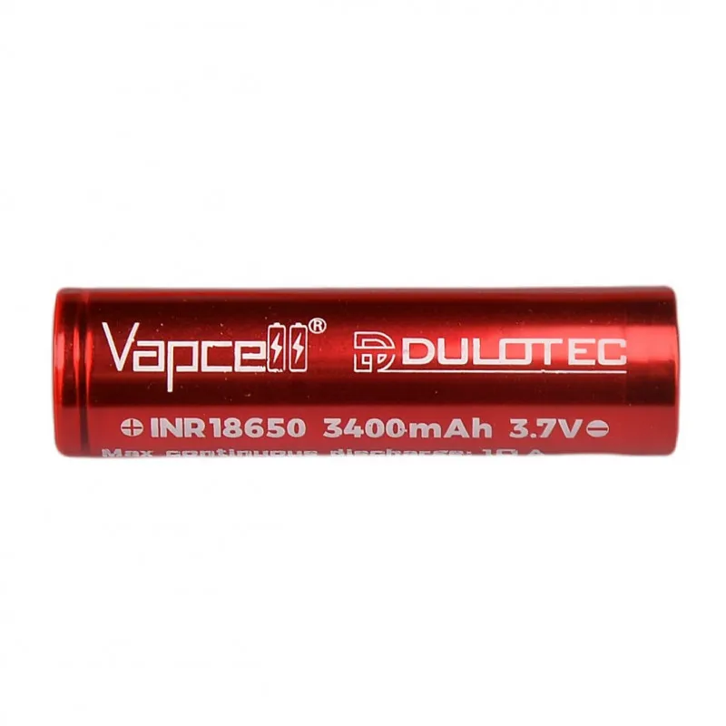 Презареждаема батерия Dulotec - Vapcell 18650, 3400mAh, 10A/25A