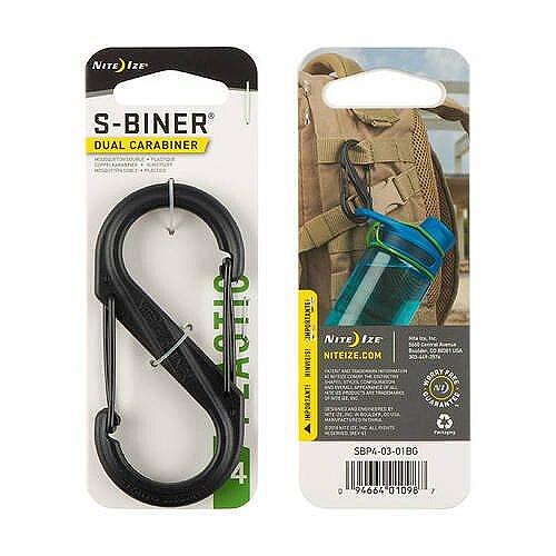 Карабинер Nite Ize S-Biner #4 Plastic Black Gate