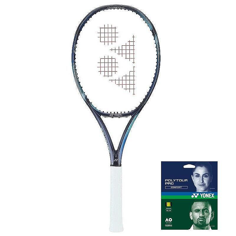 Тенис ракета Yonex EZONE 98L Sky Blue (285 гр.) + наплитане