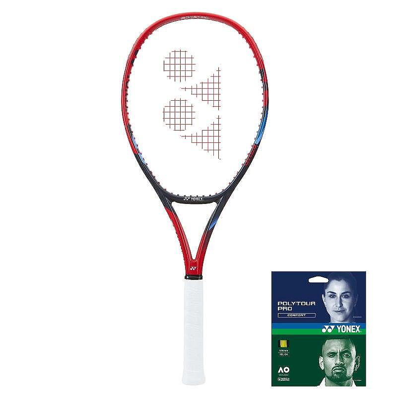 Тенис ракета Yonex VCORE 100L Scarlet (300 гр.) + наплитане