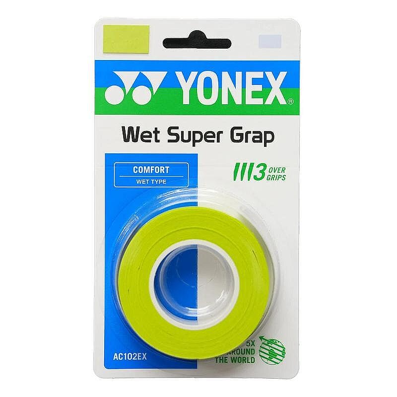 Грип Yonex WET SUPER GRAP Citrus Green - 3 броя