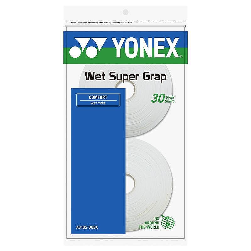 Грипове Yonex WET SUPER GRAP White - 30 броя