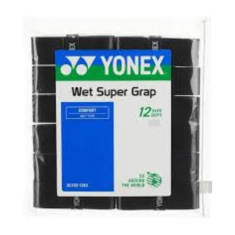 Грипове Yonex WET SUPER GRAP Black - 12 броя