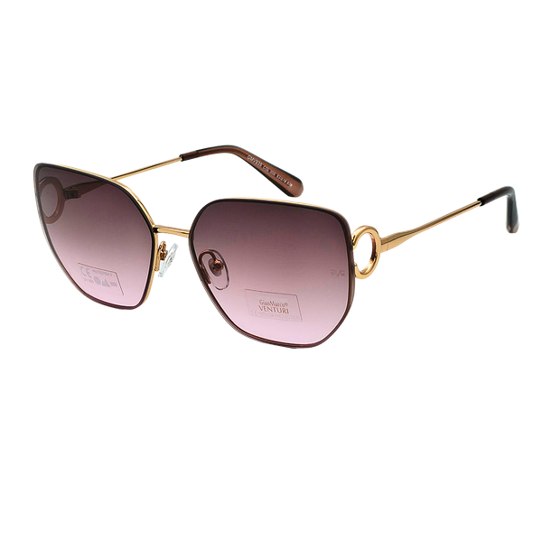Lunettes Vintage Gian Marco Venturi GMV 440 Or Ovales - Monture Métal Allemande - Neuf Sans Étiquette