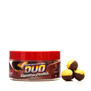 Протеинови топчета Senzor Planet Boilies Duo Squid & Pruna (Калмари и Слива) - 16-20мм / 150гр