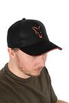 Шапка с козирка Fox Collection Baseball Cap Black & Orange