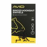 Микро вирбели Avid Carp Ringed Hookbait Swivels – 20бр