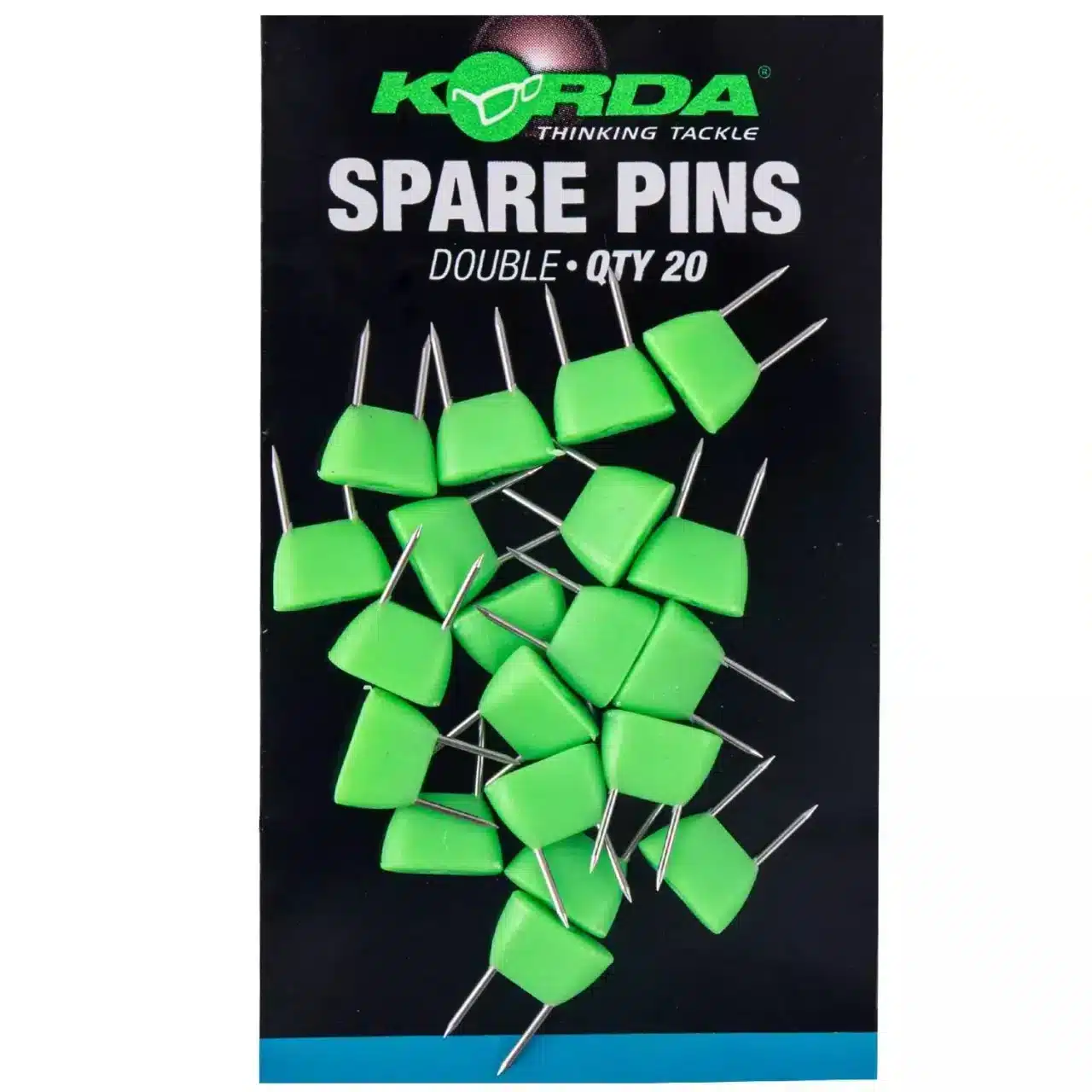 Двойни резервни иглички за класьори Korda Double Pins For Rig Safes – 20бр